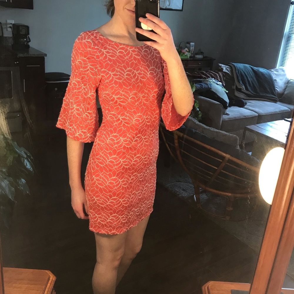 Coral Cocktail Dress
